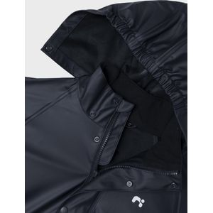 NAME IT - Regenset - Blauw - Waterdicht - Capuchon - Verstelbare Bretels