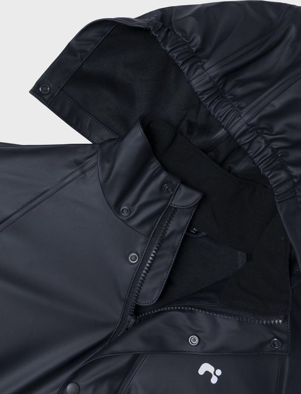 NAME IT - Regenset - Blauw - Waterdicht - Capuchon - Verstelbare Bretels