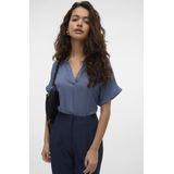 Vero Moda - T-shirt - China Blue - 100% Viscose Lenzing Ecovero