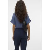 Vero Moda - T-shirt - China Blue - 100% Viscose Lenzing Ecovero