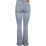 Jeans - Flared - Effen - Denim - Light Washed - High Waist