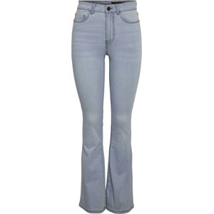Jeans - Flared - Effen - Denim - Light Washed - High Waist