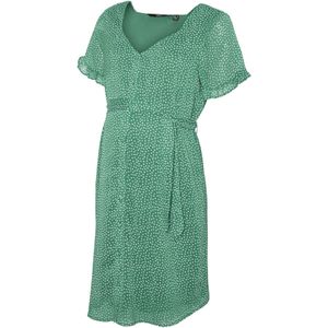 Vero Moda - VMMCaro - Zomerjurk - Donkergroen / Wit - Knielengte
