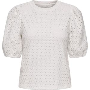 Only - Cloud Dancer - T-shirt - Wit - Polyester/Elastan