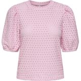 Onlelisa - T-shirts - Regular Fit - Korte Mouwen - Broderie Anglaise