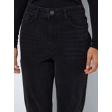 Jeans - Black - Denim - Hoog Taillehoogte - Riemlussen en Steekzakken