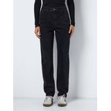 Jeans - Black - Denim - Hoog Taillehoogte - Riemlussen en Steekzakken