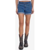 Korte Broeken - Medium Blue Denim - Slim Fit - Normale Taillehoogte