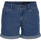 Korte Broeken - Medium Blue Denim - Slim Fit - Normale Taillehoogte