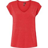 Pieces - Pcbillo Tee - T-shirt - Poppy Red - Dames