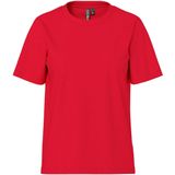 PIECES - PCRia - T-shirt - Donkerrood - Kwartmouw