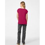 PIECES - T-shirt - Kersenrood - Modal