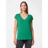 T-shirt - Effen - Jersey - V-hals - Normale Pasvorm