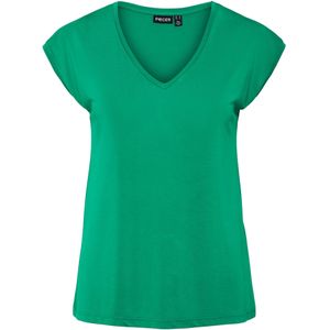 T-shirt - Effen - Jersey - V-hals - Normale Pasvorm