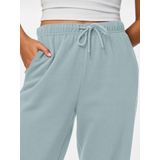 PIECES - PCChilli - Broek - Lichtblauw - Tapered - High Waist