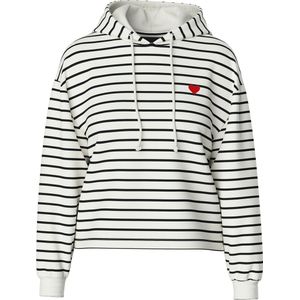 Pieces Chilli Stripes - Hoodie - Groen - 50% Katoen, 50% Gerecycled Polyester