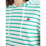 pieces Kapuzensweatshirt PCCHILLI LS HOODIE STRIPES EMB NOOS BC