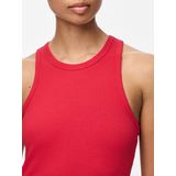 Pieces - Casual Top - Rood - Katoen/Elastan