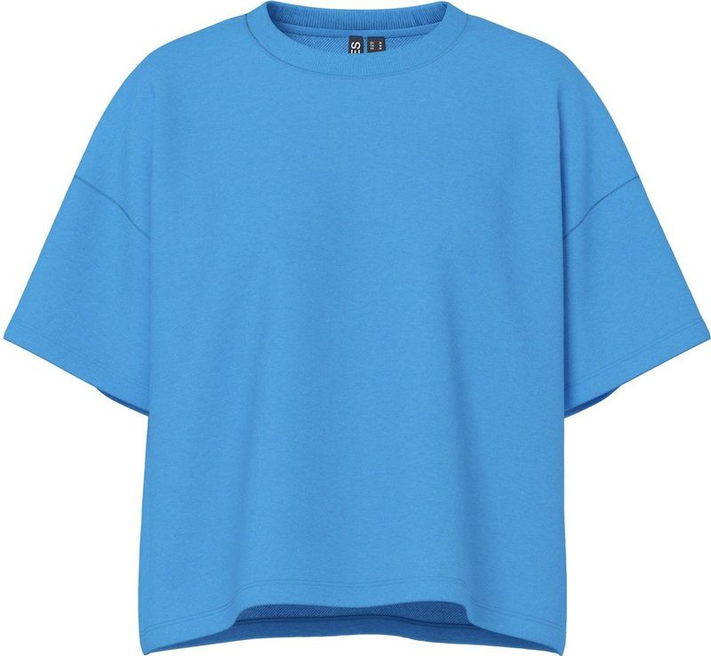 Sweater - Effen - Sweatstof - Ronde Hals - Halve Mouw - Wijde Pasvorm