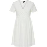 Pieces - Abby Brod Ang - Korte Jurk - Korte Mouwen