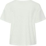 Sportshirts - T-shirt - Wit - Broderie Anglaise - Regular Fit