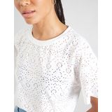 Sportshirts - T-shirt - Wit - Broderie Anglaise - Regular Fit