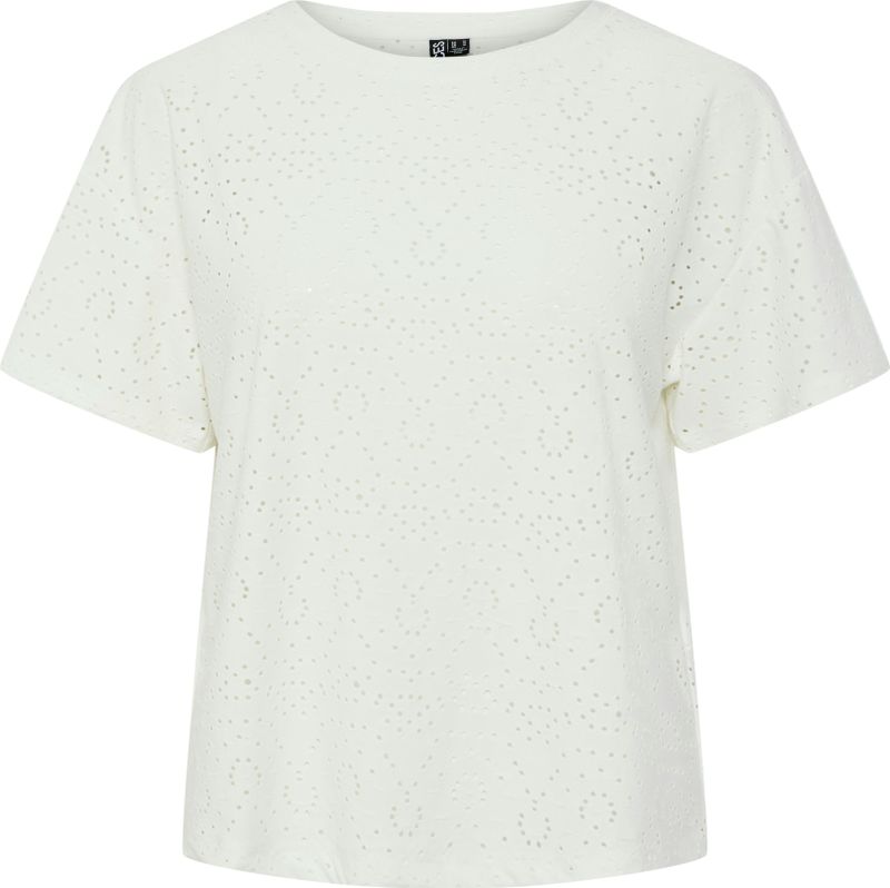 Sportshirts - T-shirt - Wit - Broderie Anglaise - Regular Fit