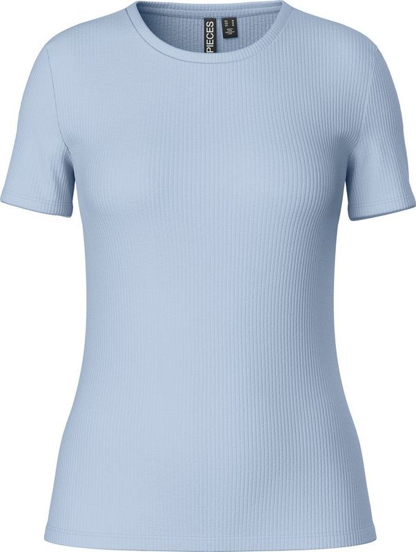 PIECES Pcruka Ss Top Noos T-shirt Dames - Hemelsblauw