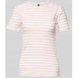 Pcruka Top - Roseate Spoonbill - Slim Fit - Korte Mouwen