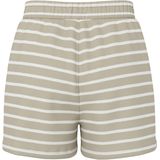 PIECES - PCChilli - Broek - Camel/Wit - Gestreept - High Waist