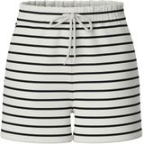 PIECES - PCChilli - Broek - Camel/Wit - Gestreept - High Waist