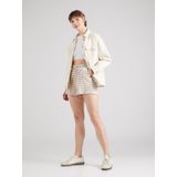 PIECES - PCChilli - Broek - Camel/Wit - Gestreept - High Waist