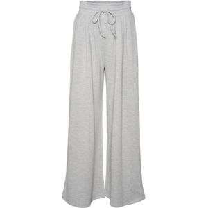 Vero Moda - Vmjanet Hw Wide Pant - Broek - Light Grey Melange - Dames