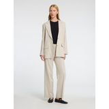 SELECTED - Pantalon 'TANIA-RITA' - Beige - Regular Fit - Lang/maxi