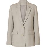 SELECTED FEMME - Slfrita Ls Classic Blazer - Fossil van IJsland - Dames
