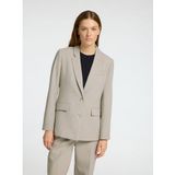 SELECTED FEMME - Slfrita Ls Classic Blazer - Fossil van IJsland - Dames