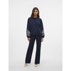 Vero Moda Trui Vmvelo Sweat Jrs Btq Ga 10326901 Navy Blazer/birch Dames