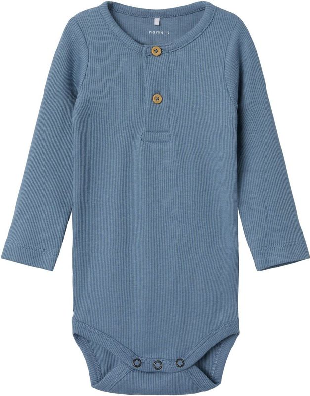 Name It - Kab Button Romper - Spring Lake - Biologisch Katoen