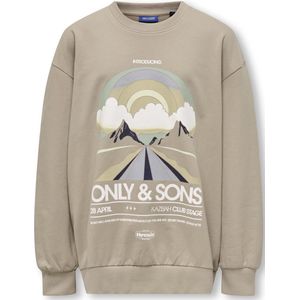 ONLY & SONS JUNIOR - Sweatshirt - Blauw - Katoen - O-hals