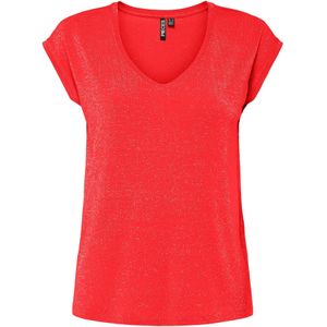 Pieces - Pcbillo Tee - T-shirt - Poppy Red - Dames