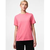 PIECES - Pcria Ss Solid Tee - T-shirt - Roze - Katoen