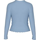 PIECES - PCNICCA - Shirt - Lichtblauw - Lange Mouw - Slanke Pasvorm