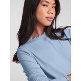 PIECES - PCNICCA - Shirt - Lichtblauw - Lange Mouw - Slanke Pasvorm