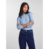 PIECES - PCNICCA - Shirt - Lichtblauw - Lange Mouw - Slanke Pasvorm