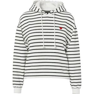 Pieces Chilli Stripes - Hoodie - Groen - 50% Katoen, 50% Gerecycled Polyester