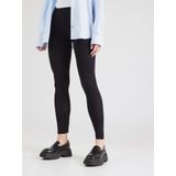 High-Waist Legging - Zwart - Zacht Rekbaar Jersey - Biologisch Katoen - Per 2 Verpakt