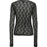 Pieces Pchazel Ls Lace Top Jrs Noos Dames Blouses