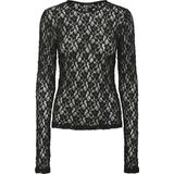 Pieces Pchazel Ls Lace Top Jrs Noos Dames Blouses