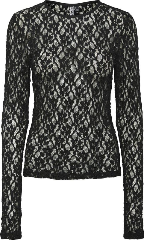 Pieces Pchazel Ls Lace Top Jrs Noos Dames Blouses