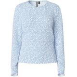 PIECES - PCFlora - T-shirt - Lichtblauw - Bloemenprint